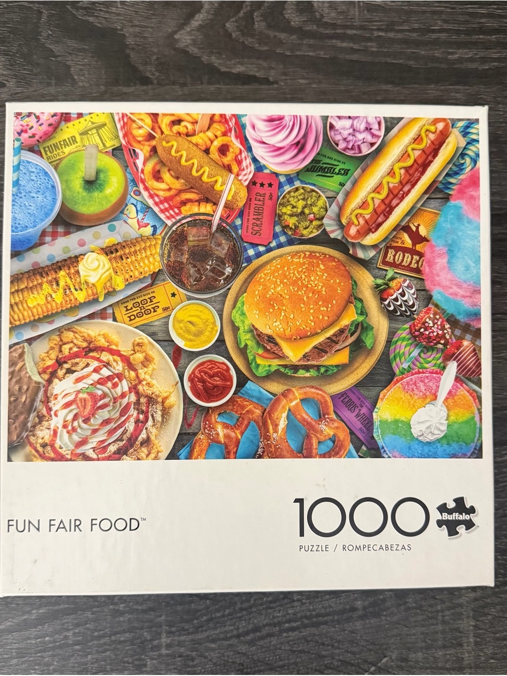 Fun Fair Food 1000-Piece Jigsaw Puzzle - Colorful Carnival Snacks